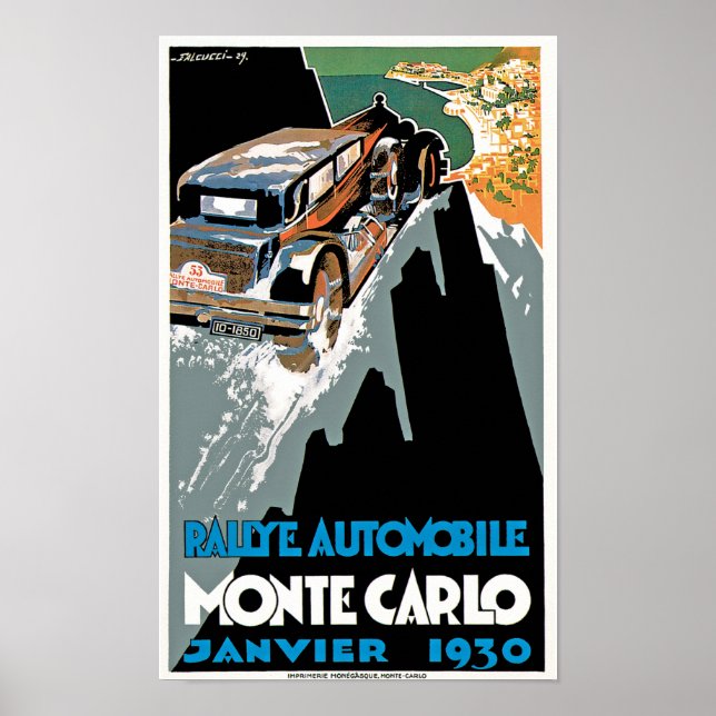 Rallye Automobile Monte Carlo Poster (Front)