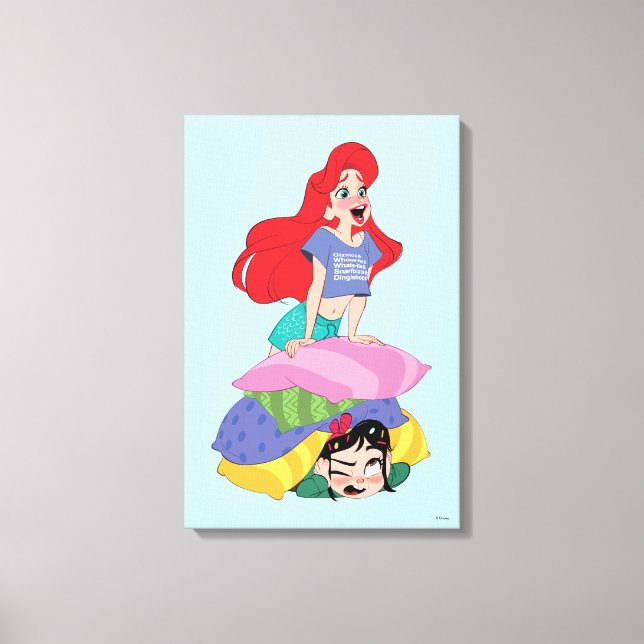Ralph Breaks the Internet | Ariel & Vanellope Canvas Print (Front)