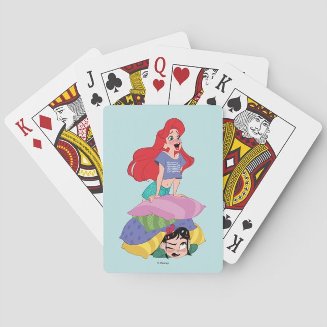 Ralph Breaks the Internet | Ariel & Vanellope Poker Cards (Back)