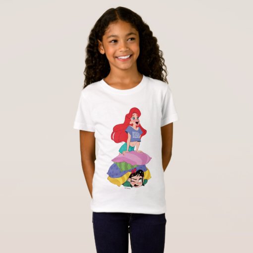 Ralph Breaks the Internet | Ariel & Vanellope T-Shirt | Zazzle