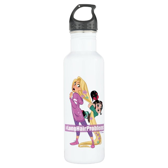 Ralph Breaks the Internet | #LongHairProblems Stainless Steel Water Bottle (Front)