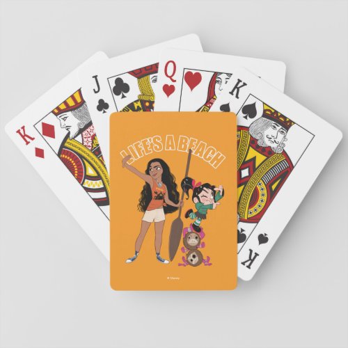 Ralph Breaks the Internet  Moana _ Lifes a Beach Playing Cards