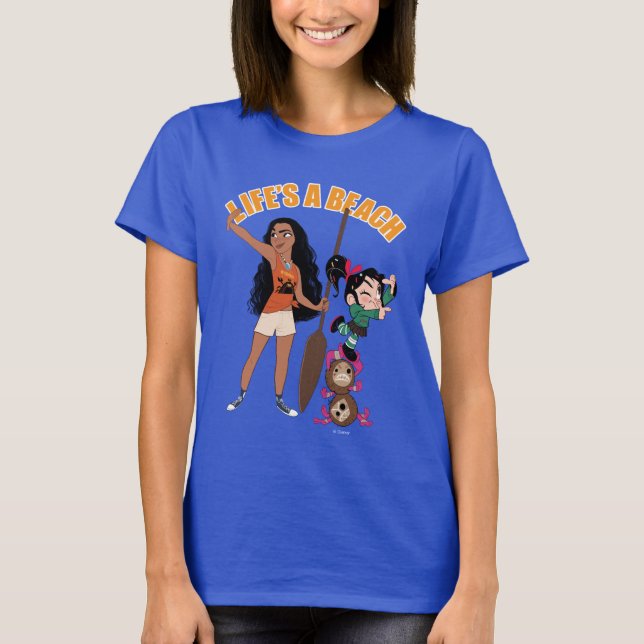 Ralph Breaks the Internet | Moana - Life's a Beach T-Shirt (Front)