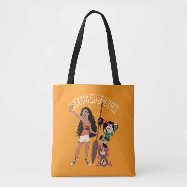 Ralph Breaks the Internet | Moana - Life's a Beach Tote Bag (Front)
