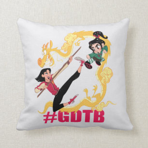Ralph Breaks the Internet   Mulan #GDTB Throw Pillow