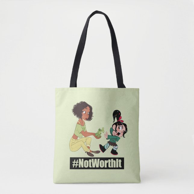 Ralph Breaks the Internet | Tiana - #NotWorthIt Tote Bag (Front)