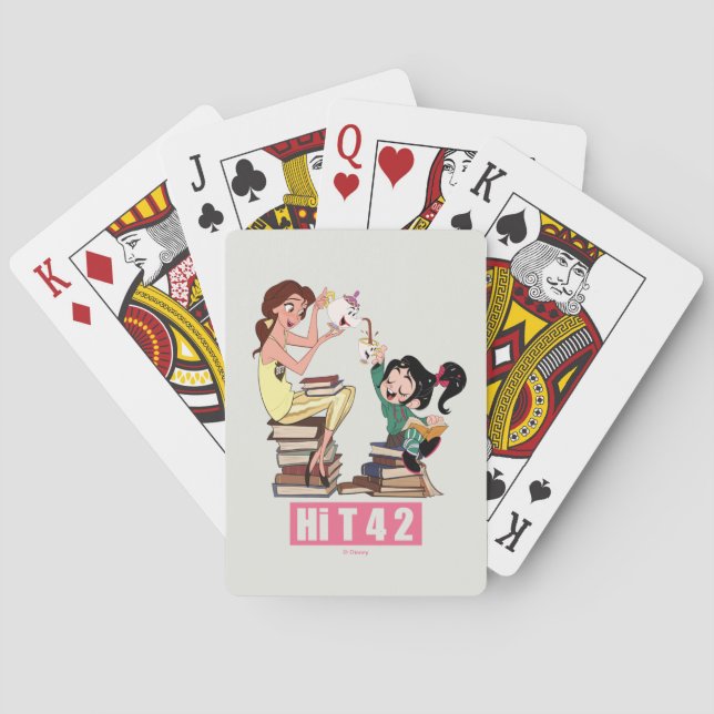 Ralph Breaks the Internet | Vanellope & Belle Poker Cards (Back)