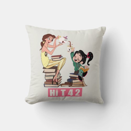 Ralph Breaks the Internet  Vanellope  Belle Throw Pillow