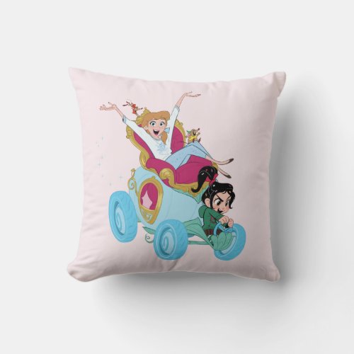 Ralph Breaks the Internet  Vanellope  Cinderella Throw Pillow