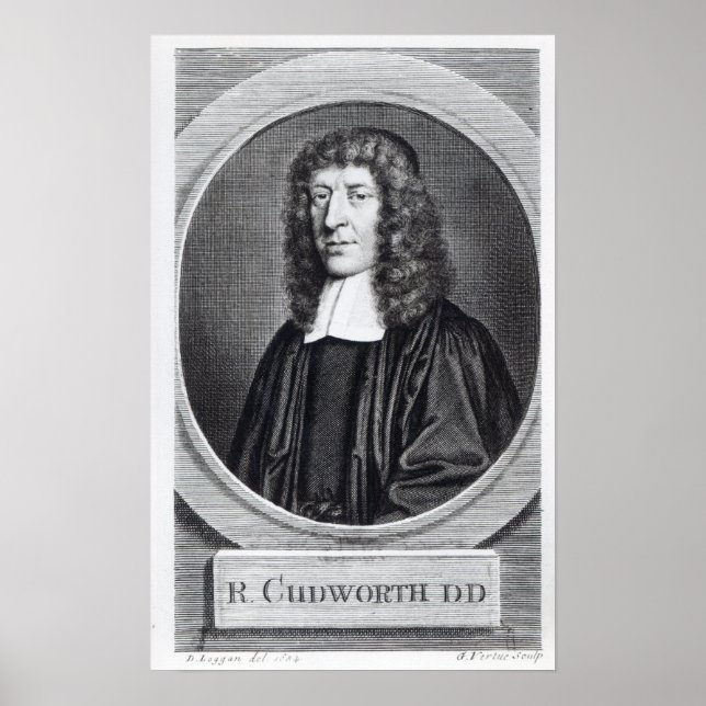 Ralph Cudworth, engraved by George Vertue Poster (Front)