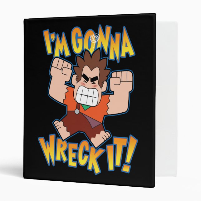 Ralph | I'm Gonna Wreck It! 3 Ring Binder (Front/Inside)