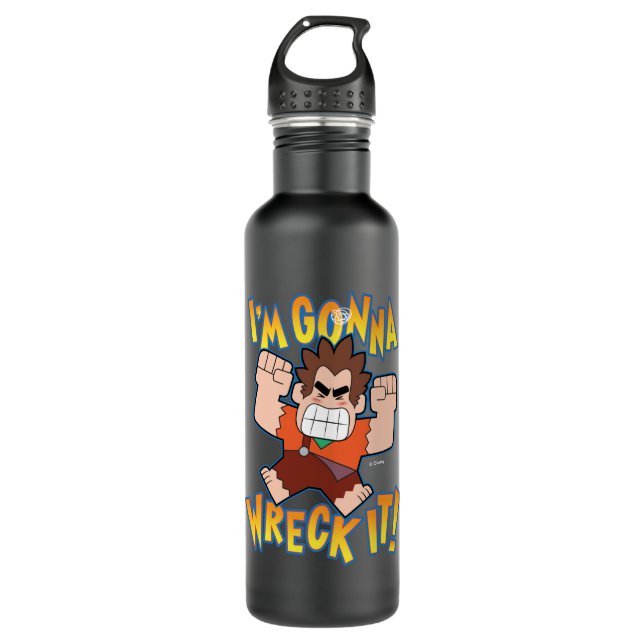 Ralph | I'm Gonna Wreck It! Stainless Steel Water Bottle (Front)
