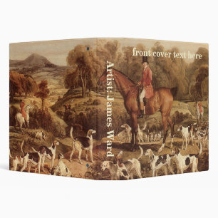 Ralph Lambton and his Hounds by James Ward 3 Ring Binder