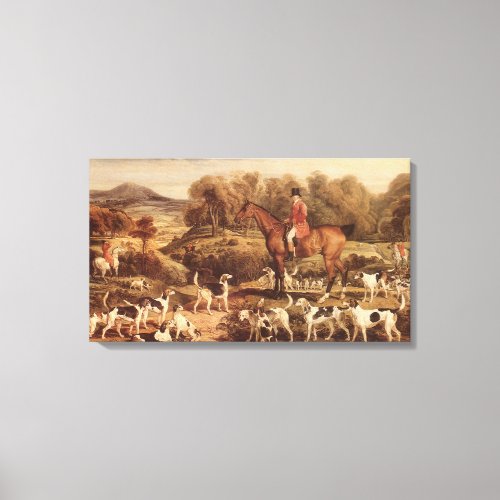 Ralph Lambton and his Hounds by James Ward Canvas Print
