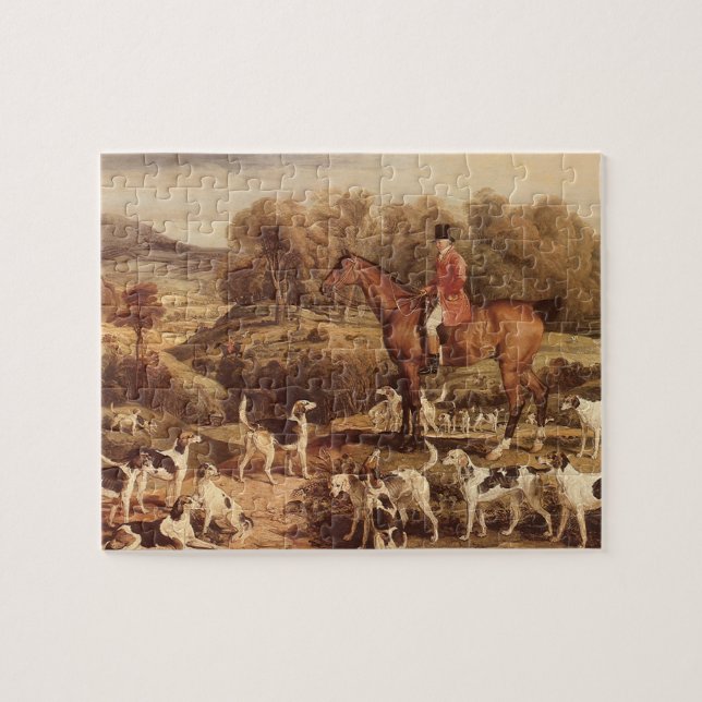 Ralph Lambton and his Hounds by James Ward Jigsaw Puzzle (Horizontal)
