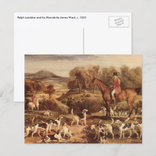 Ralph Lambton and his Hounds by James Ward Postcard