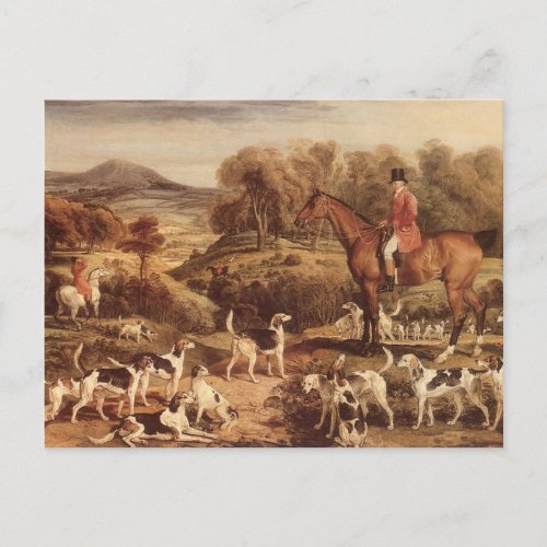 Ralph Lambton and his Hounds by James Ward Postcard