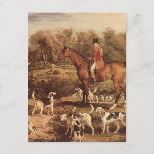 Ralph Lambton and his Hounds by James Ward Postcard