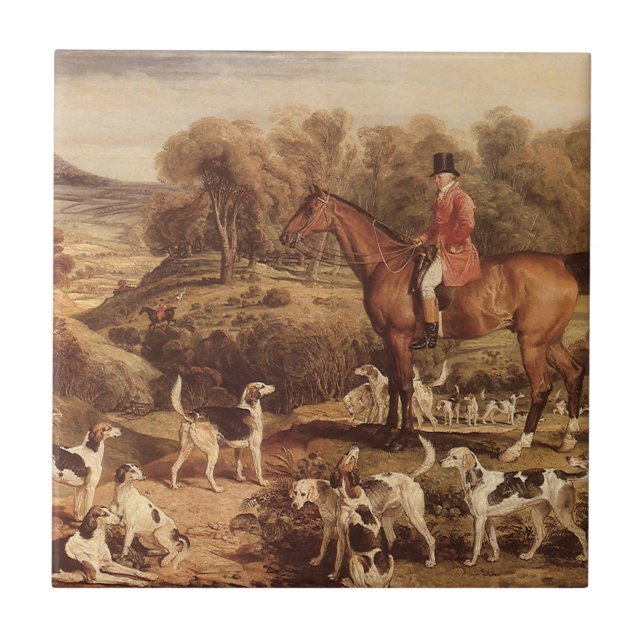 Ralph Lambton and his Hounds by James Ward Tile (Front)