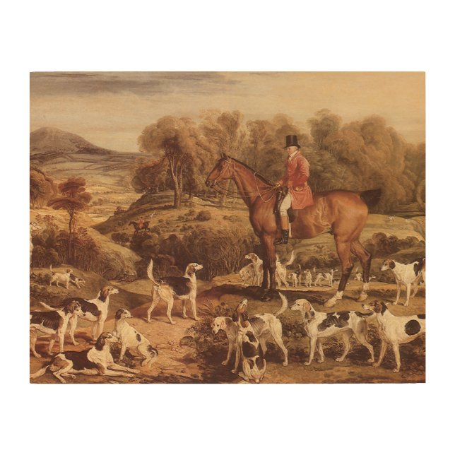 Ralph Lambton and his Hounds by James Ward Wood Wall Art (Front)