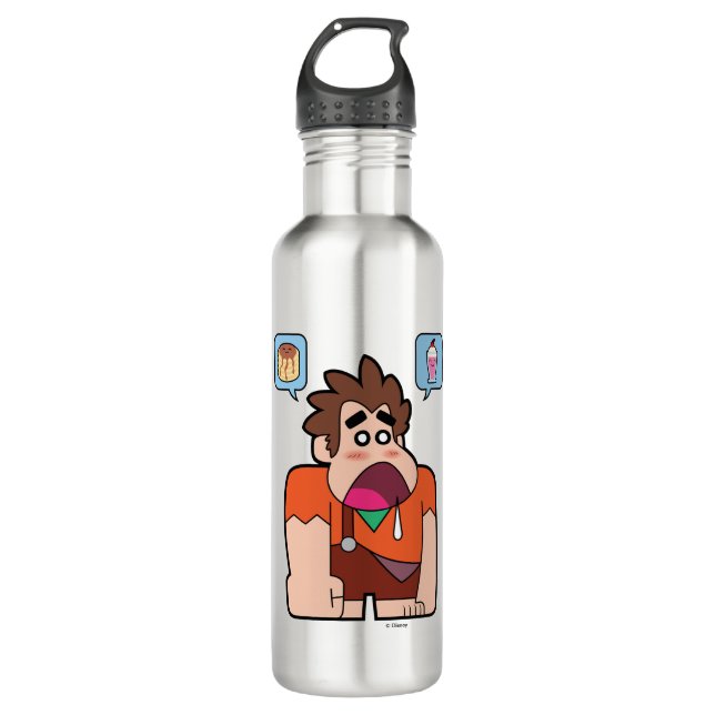 Ralph | Pancake, Milkshake Stainless Steel Water Bottle (Front)