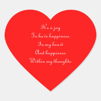 Ralph Staples quotations Heart Sticker