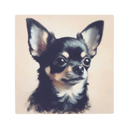 RALPH the CHIHUAHUA on Metal Print