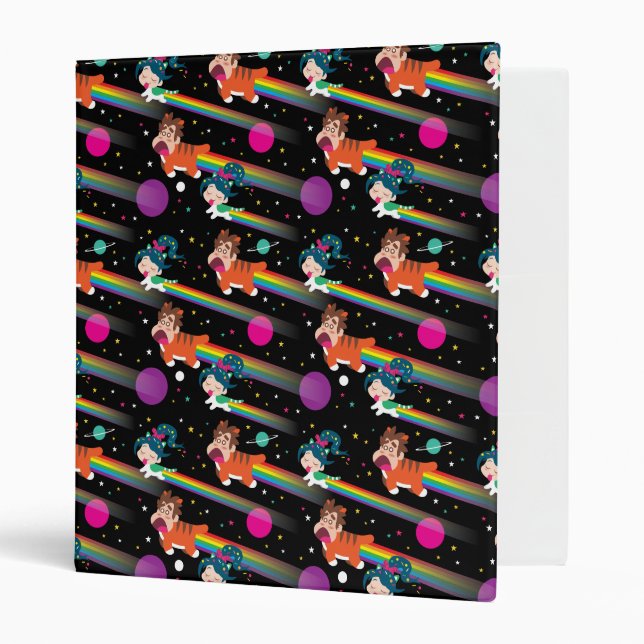 Ralph & Vanellope | Happy Caturday! 3 Ring Binder (Front/Inside)