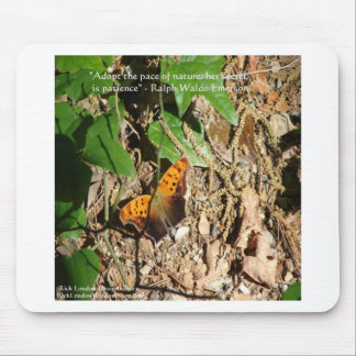 Ralph W Emerson "Pace Of Nature" Wisdom Quote Gift Mouse Pad