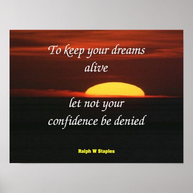 Ralph W Staples Philosophy Poster (Front)