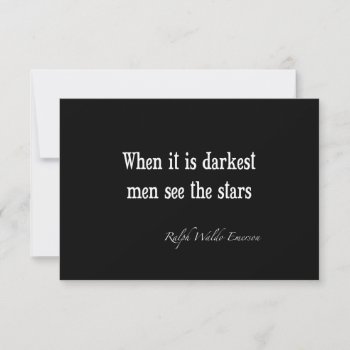 Ralph Waldo Emerson Inspirational Quote Darkest by Coolvintagequotes at Zazzle