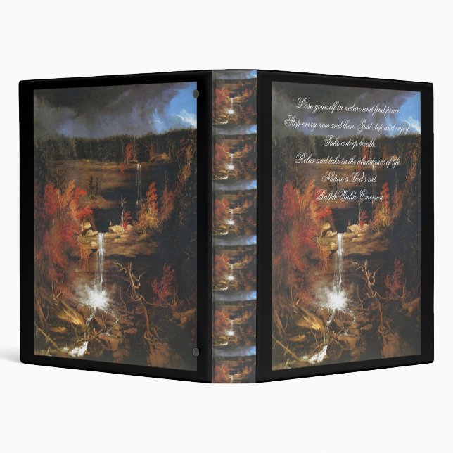 Ralph Waldo Emerson Nature 3 Ring Binder (Background)