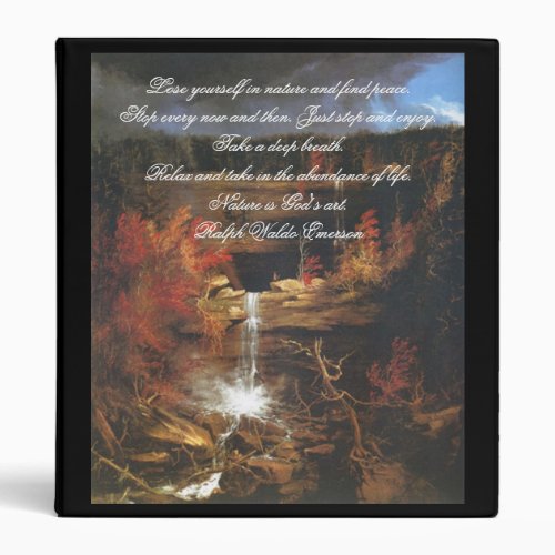 Ralph Waldo Emerson nature quotes binder