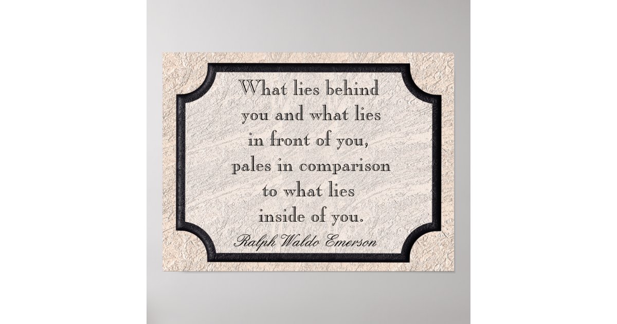 Ralph Waldo Emerson Poster | Zazzle