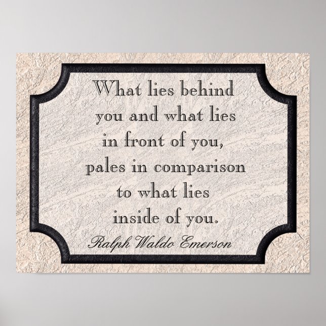Ralph Waldo Emerson Poster (Front)