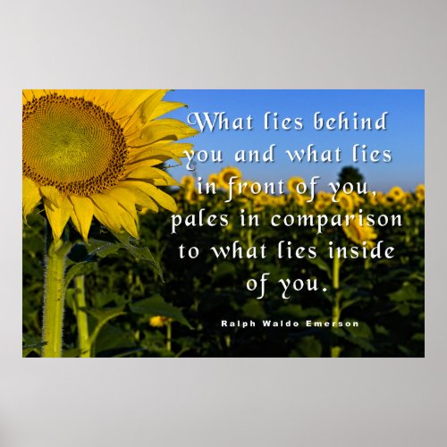 Ralph Waldo Emerson Quote Poster