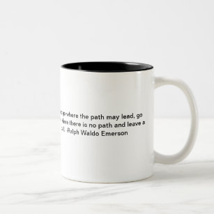 Ralph Waldo Emerson Two-Tone Coffee Mug