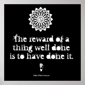 Ralph Waldo Emerson - Words of Wisdom Poster