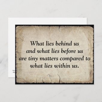 Ralph Waldo Emerson's Quote On Life Postcard | Zazzle