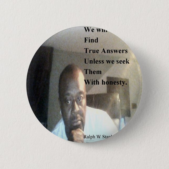 Ralph Wisden Staples Button (Front)