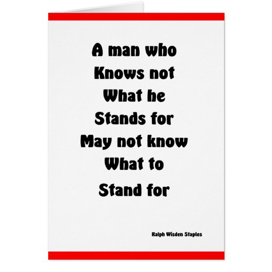 Ralph wisden staples motivational cards (Front)