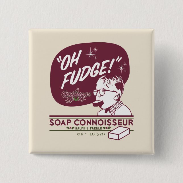 Ralphie Parker - Soap Connoisseur Button (Front)