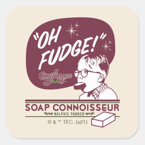 Ralphie Parker _ Soap Connoisseur Square Sticker