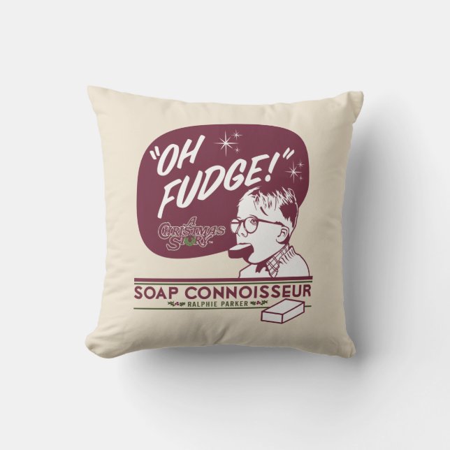 Ralphie Parker - Soap Connoisseur Throw Pillow (Front)