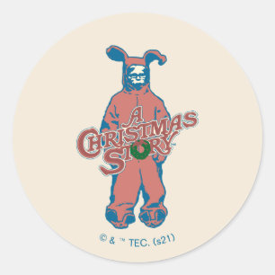 Ralphie Pink Nightmare Classic Round Sticker