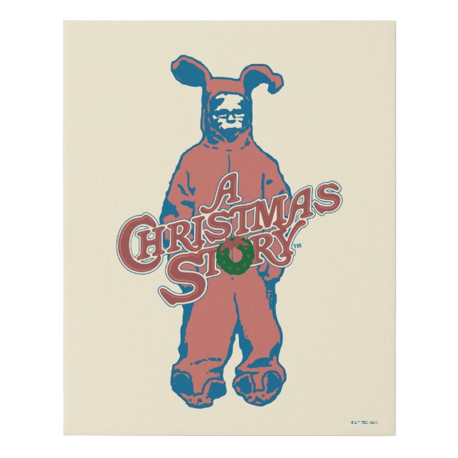 Ralphie | Pink Nightmare Faux Canvas Print (Front)