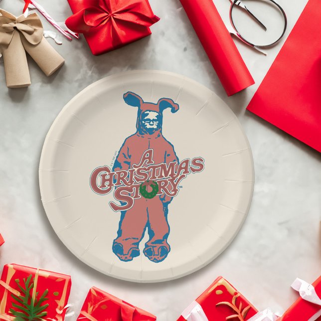 Ralphie | Pink Nightmare Paper Plates (Plate on table)