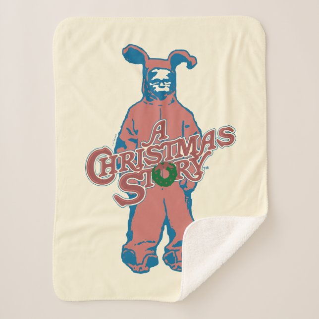 Ralphie | Pink Nightmare Sherpa Blanket (Front)