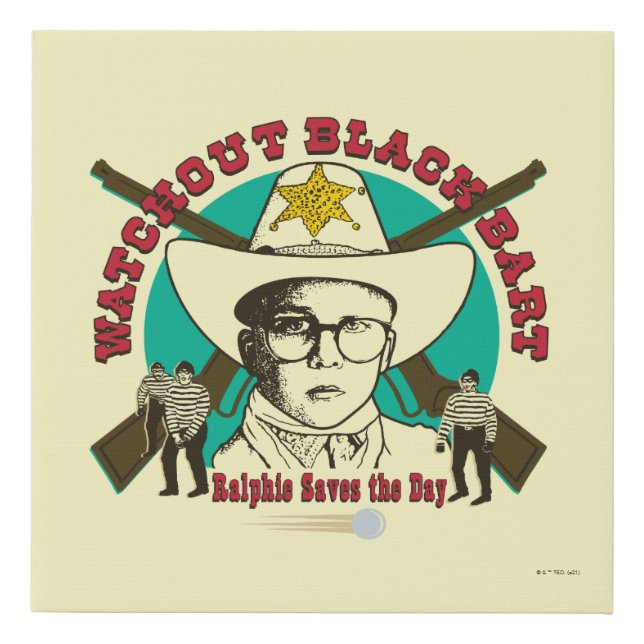 Ralphie Saves the Day Faux Canvas Print (Front)