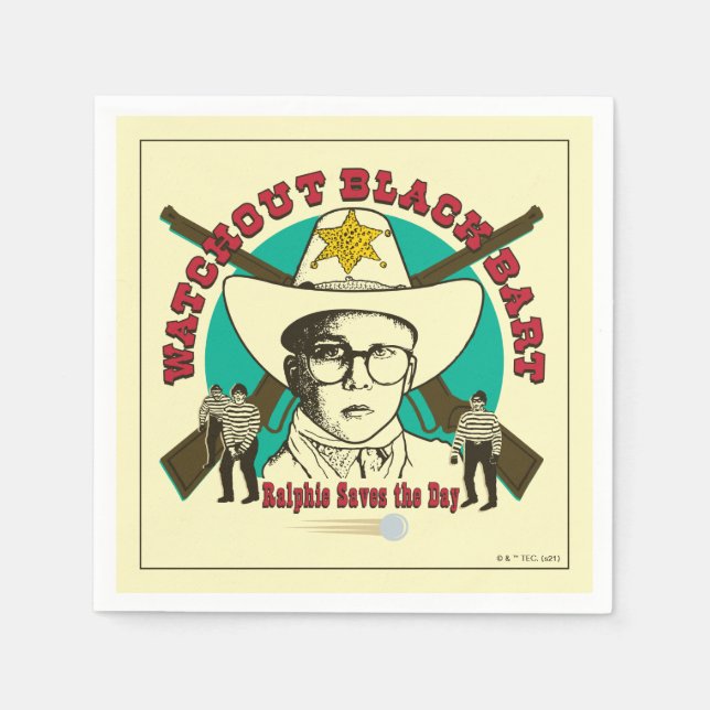 Ralphie Saves the Day Napkins (Front)